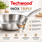 Casserole Inox 18cm Triply | Cuisson Homogène & Compatible Induction