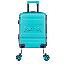 Valise Cabine 15" Kenyo ABS | Roues Amovibles