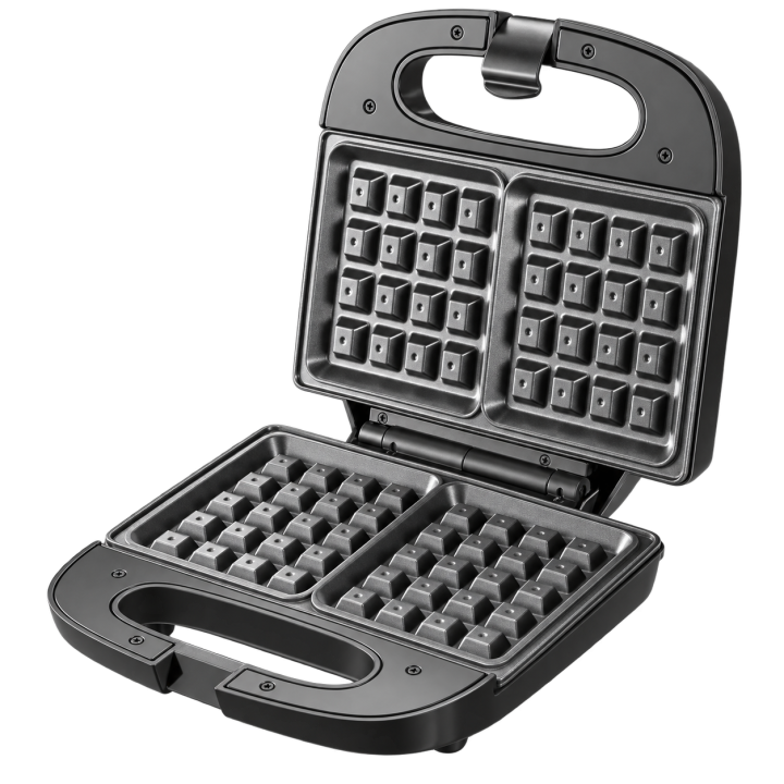 Gaufrier Électrique Techwood 800W | Cuisson 2 Gaufres