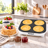 Crêpière Mini Crêpes & Pancakes Techwood | 4 Empreintes