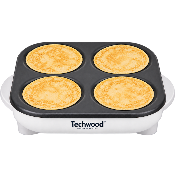 Crêpière Mini Crêpes & Pancakes Techwood | 4 Empreintes