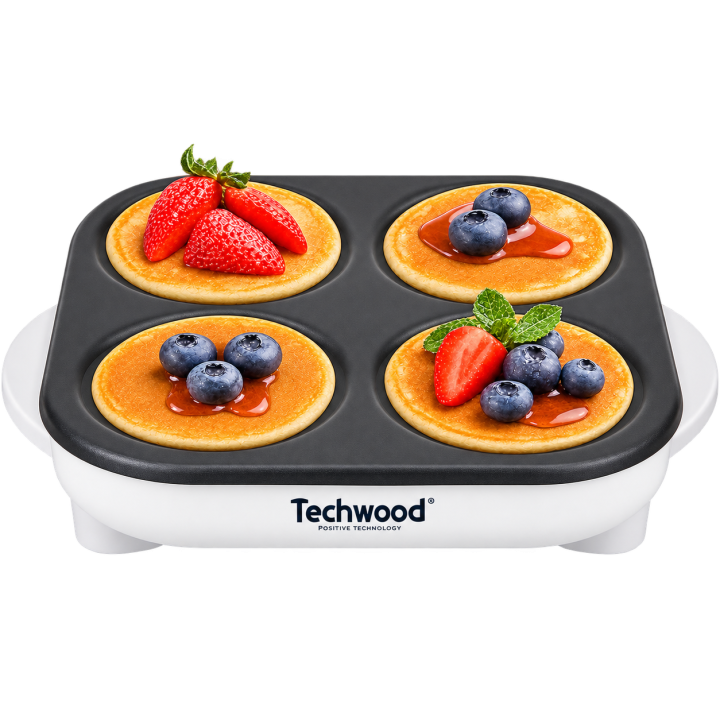 Crêpière Mini Crêpes & Pancakes Techwood | 4 Empreintes