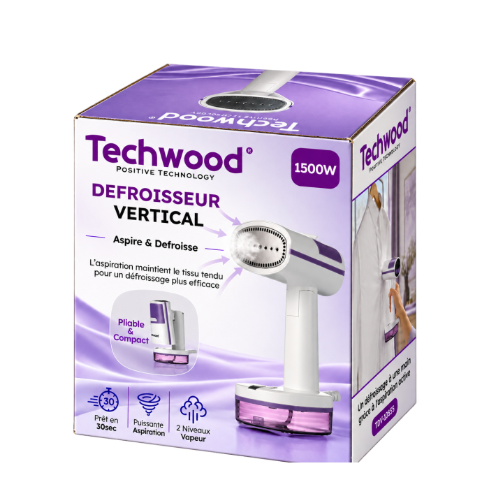 Défroisseur Vapeur Aspirant & Pliable Techwood 1500W