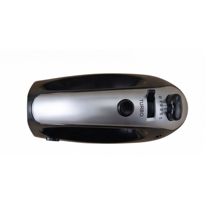 Batteur électrique 200W – 5 vitesses + Turbo & fouets chromés