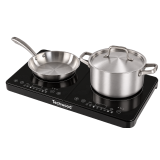 Double Plaque Induction Compacte 3500W | 2 Foyers & Tactile