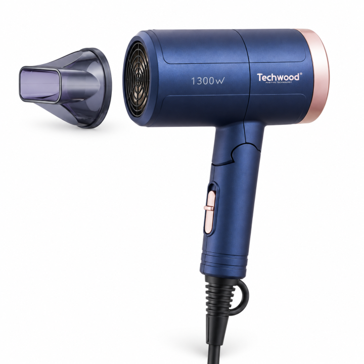Sèche-cheveux de voyage pliable 1300 W | Techwood
