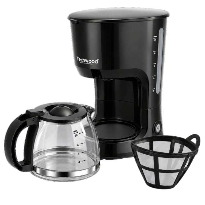 Cafetière Électrique 1,25L - 10/12 Tasses - Système Anti-Gouttes 750W