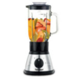 Blender Techwood Inox avec Bol Verre 1L - Glace Pilée