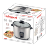 Cuiseur à Riz Techwood 1,8L avec Panier Vapeur | 700W