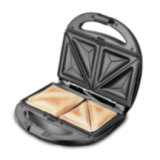Waffle / Croque / Grill maker INOX Red