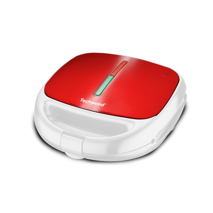 Waffle / Croque / Grill maker INOX Red