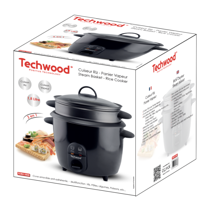 Rice Cooker Steam Cooker 1,8L