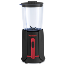 Mini blender 500 mL 300 W noir et rouge | Techwood