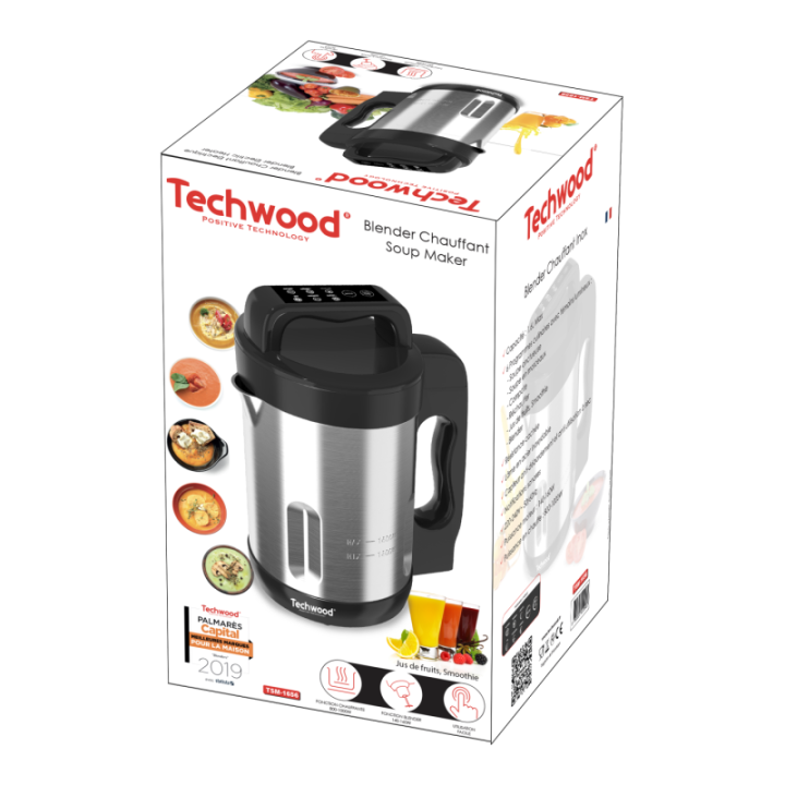 Heated stainless steel blender