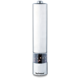 Stainless steel electric salt and pepper mill