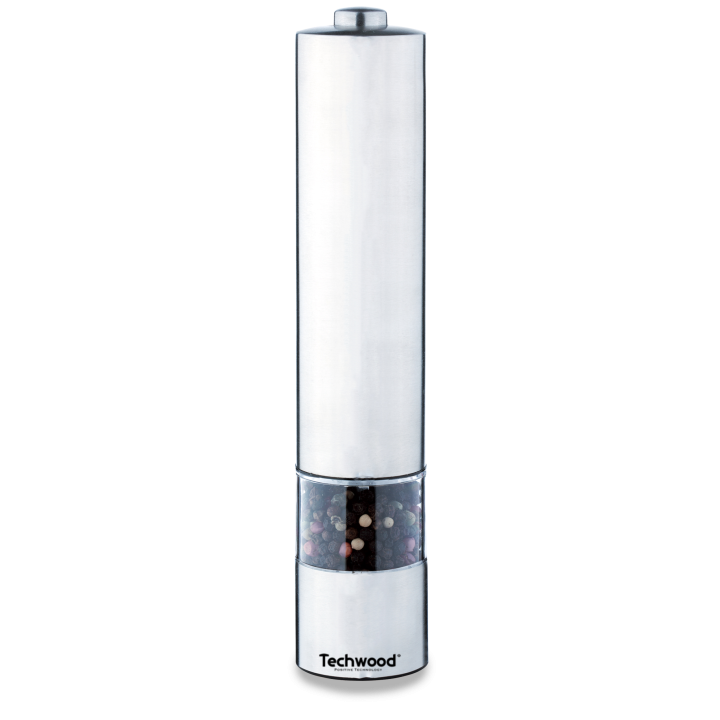 Stainless steel electric salt and pepper mill