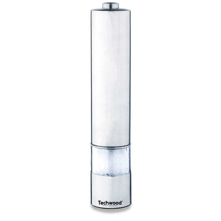 Stainless steel electric salt and pepper mill