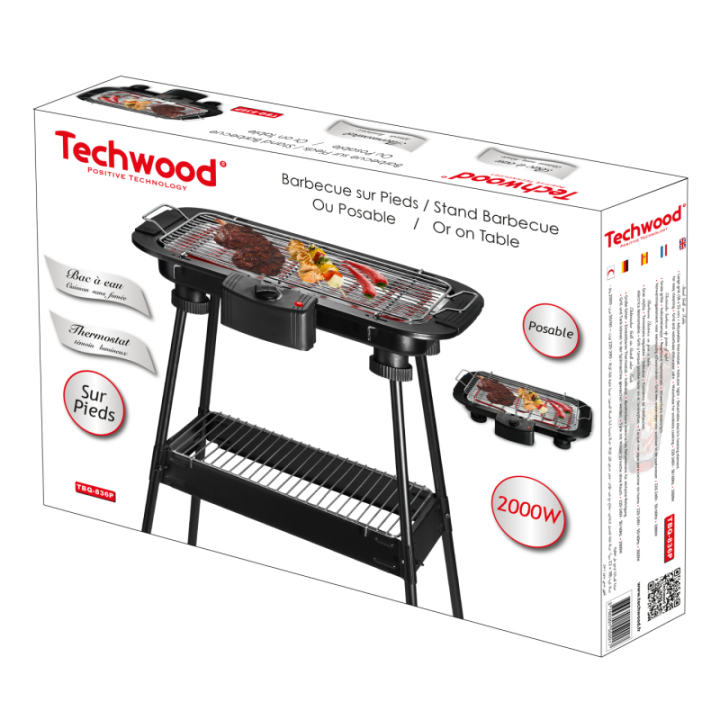 Table or Stand Barbecue 2000W