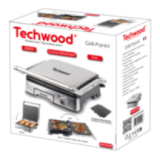 Stainless steel meat grill - 180° - Detachable / 2000W