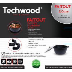 Faitout  en fonte d'aluminium 20 cm