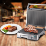 Stainless steel meat grill - 180° - Detachable / 2000W