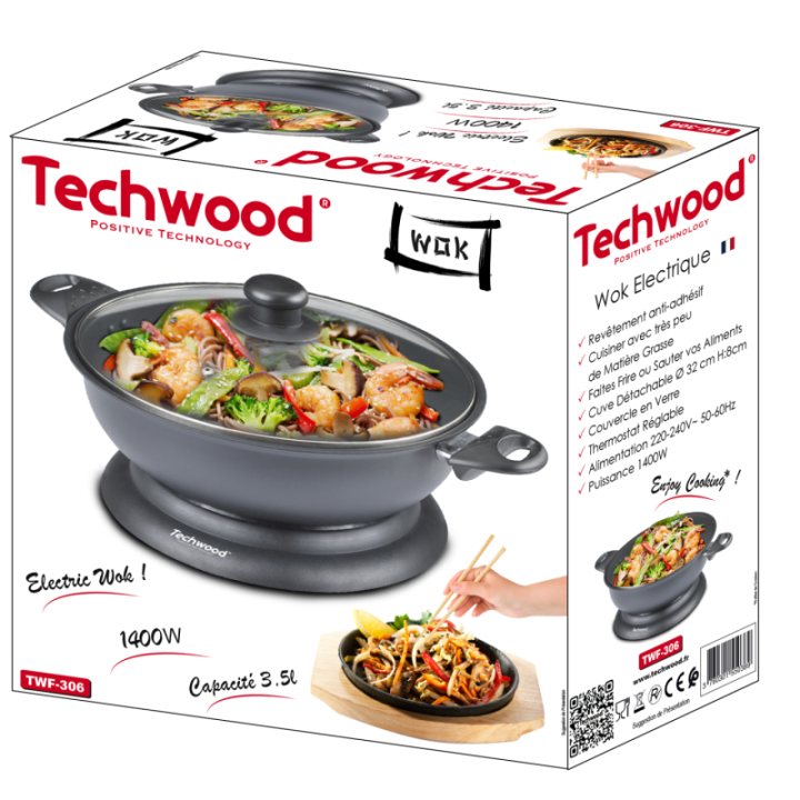 Electric Wok - Capacity 3.6L / 1400W