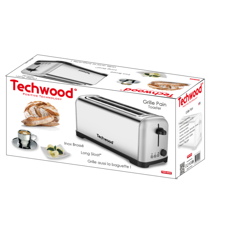 Inox Brushed" bread toaster