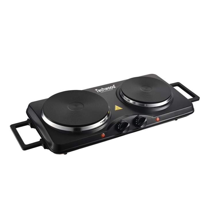 Plaque Électrique 2 Feux Techwood 2500W | Réchaud Compact