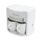 Cafetière Duo 0,6L avec 2 Tasses Céramique et Filtre Permanent - 500W