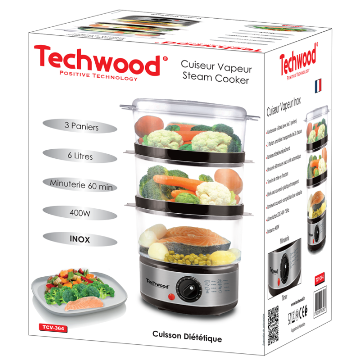 Steam cooker 6 liters / Stainless steel