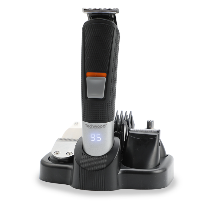 Trimmer kit: Trimmer + Finishing trimmer + Lines and contours trimmer + Mini shaver + Nose epilator