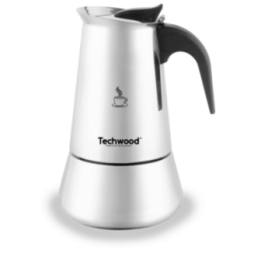 Cafetière Italienne Inox 12 Tasses - Compatible Induction & Tous Feux