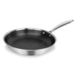 Poêle Inox 24 cm Nid d'Abeille Anti-Adhésive | Tous Feux