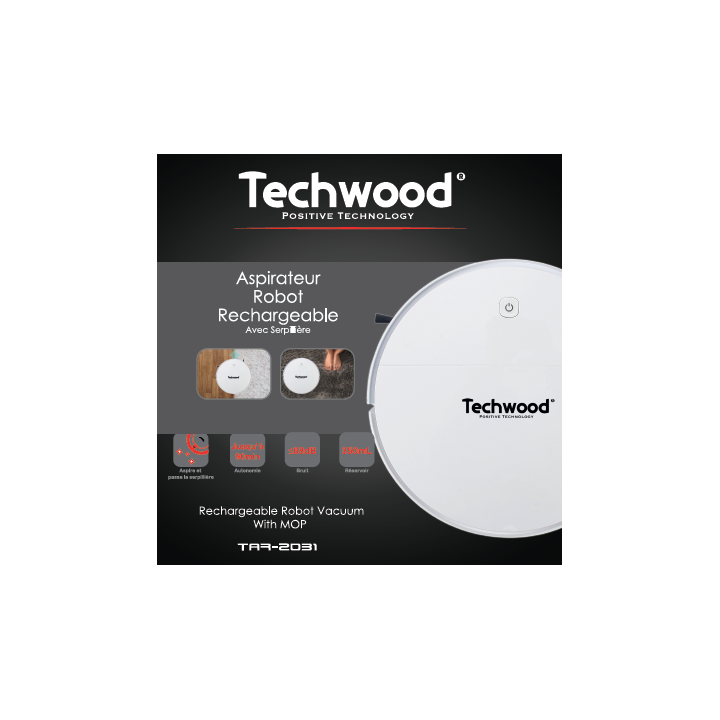 2 in 1 Robot Vacuum Cleaner