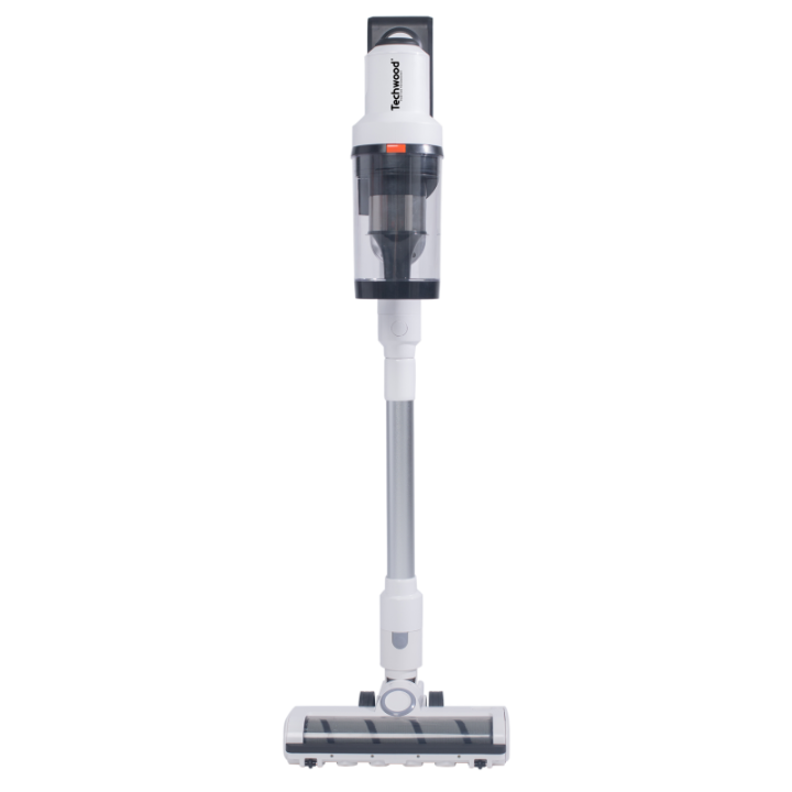 Upright vacuum cleaner with charging and cleaning station