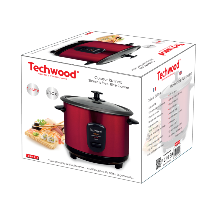 Stainless steel rice cooker 1.8L