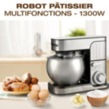 Robot Pétrin 6L - 1300W - INOX