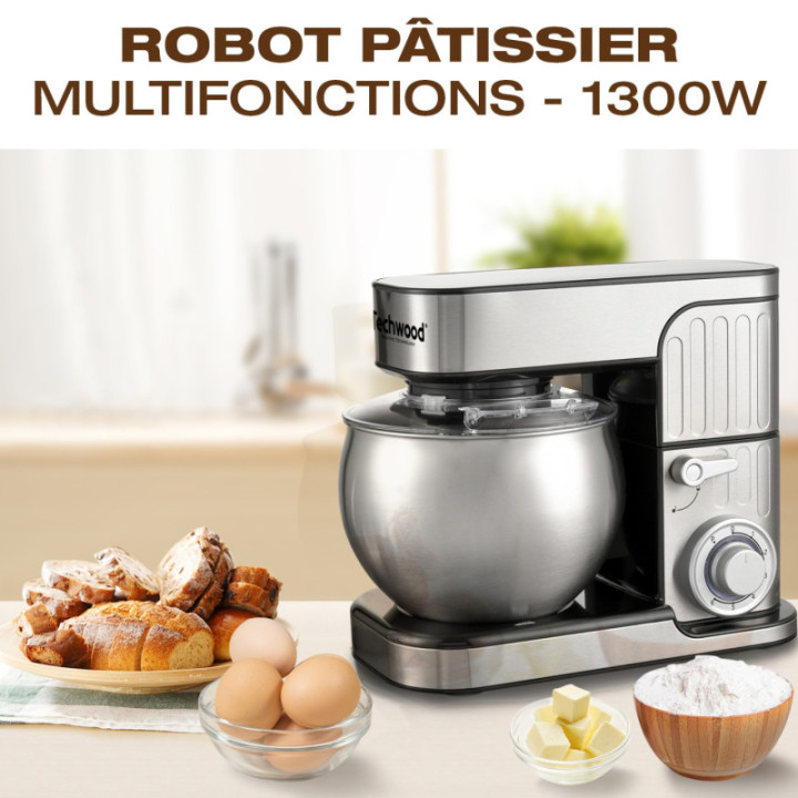 Robot Pétrin 6L - 1300W - INOX