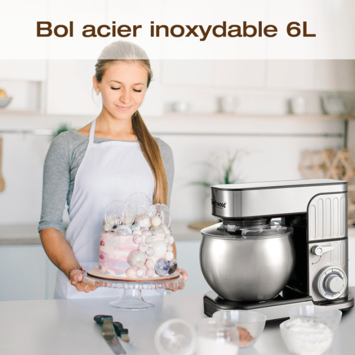 Robot Pétrin 6L - 1300W - INOX