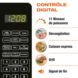 Micro-Ondes 20L /Grill - Contrôle digital