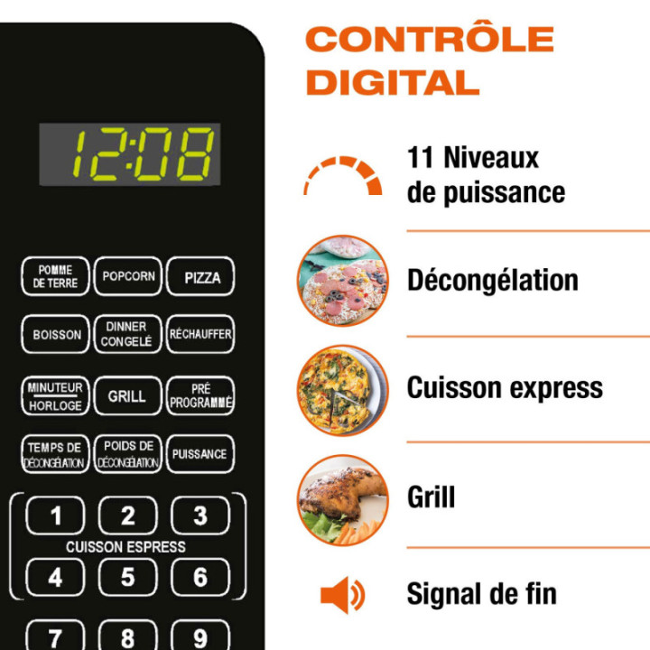 Micro-Wave 20L /Grill - Digital control