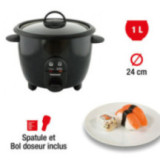 Cuiseur à Riz Techwood 1L – Cuve Amovible Anti-Adhérente & Maintien au Chaud