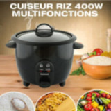 Cuiseur à Riz Techwood 1L – Cuve Amovible Anti-Adhérente & Maintien au Chaud