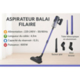 2 in 1 Wired Upright Vacuum Cleaner