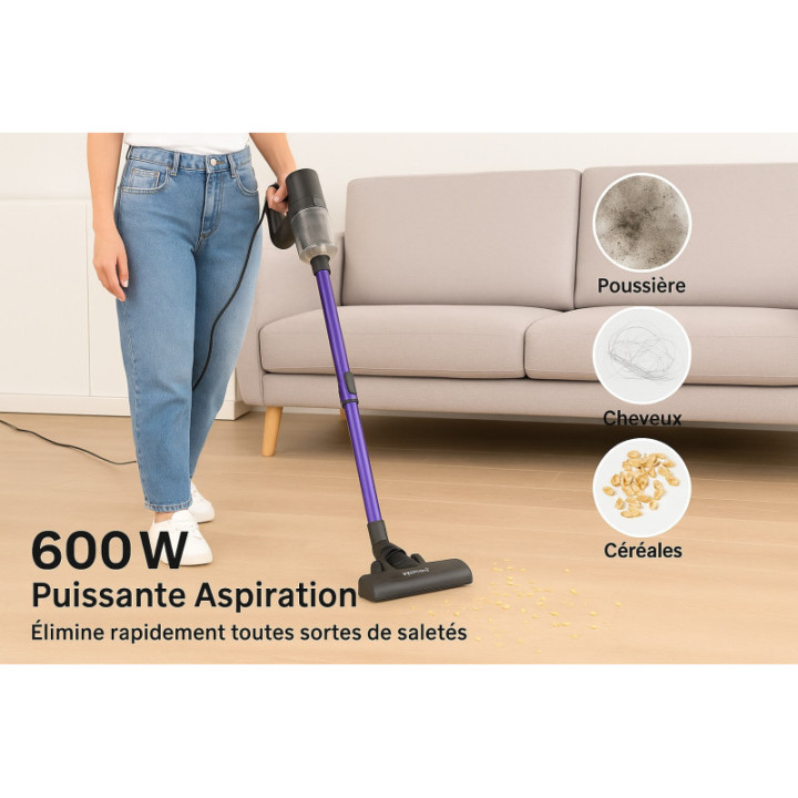 2 in 1 Wired Upright Vacuum Cleaner