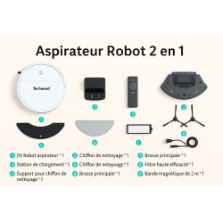 Aspirateur Robot 2 en 1