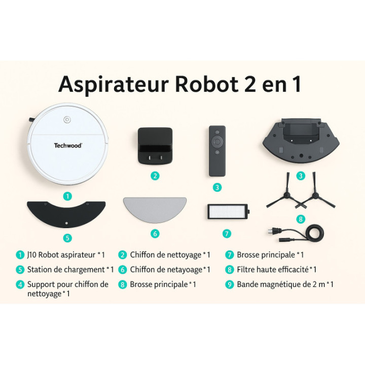 2 in 1 Robot Vacuum Cleaner