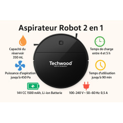 Aspirateur Robot 2 en 1