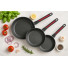 Set of 3 pans 18- 22 - 26cm