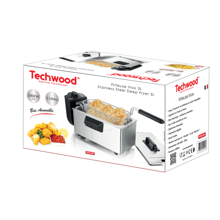 Stainless steel fryer 3L